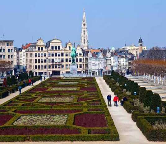 View From Mont Des Arts In Brussels