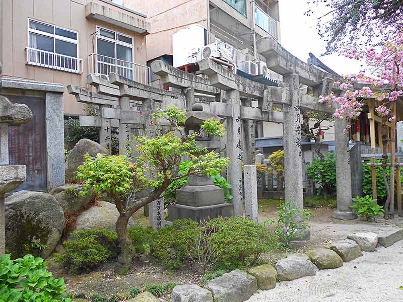 Gates Of Shinto Shrine In Fukuoka, Japan