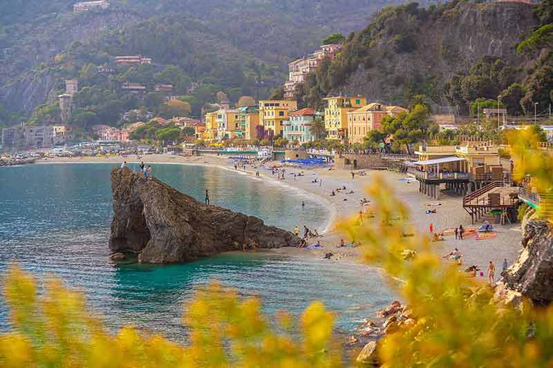 Monterosso Al Mare, Colorful Cityscape On The Mountains