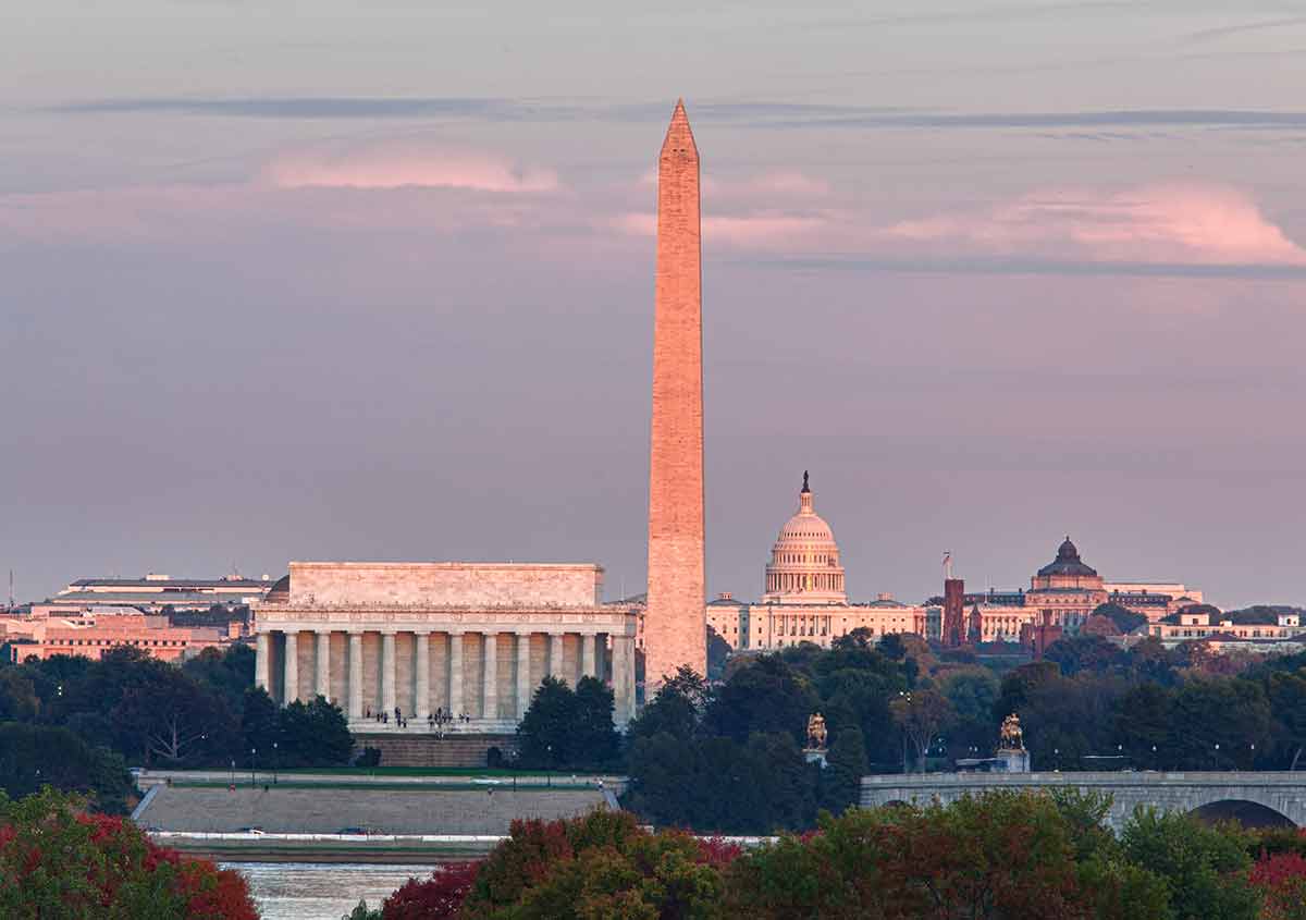 Sunset Over Washington, DC