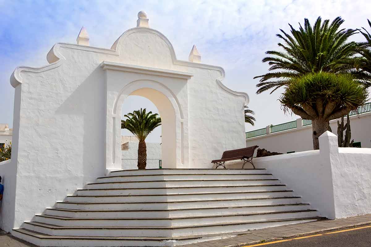 Lanzarote Teguise white village in Canary Islands