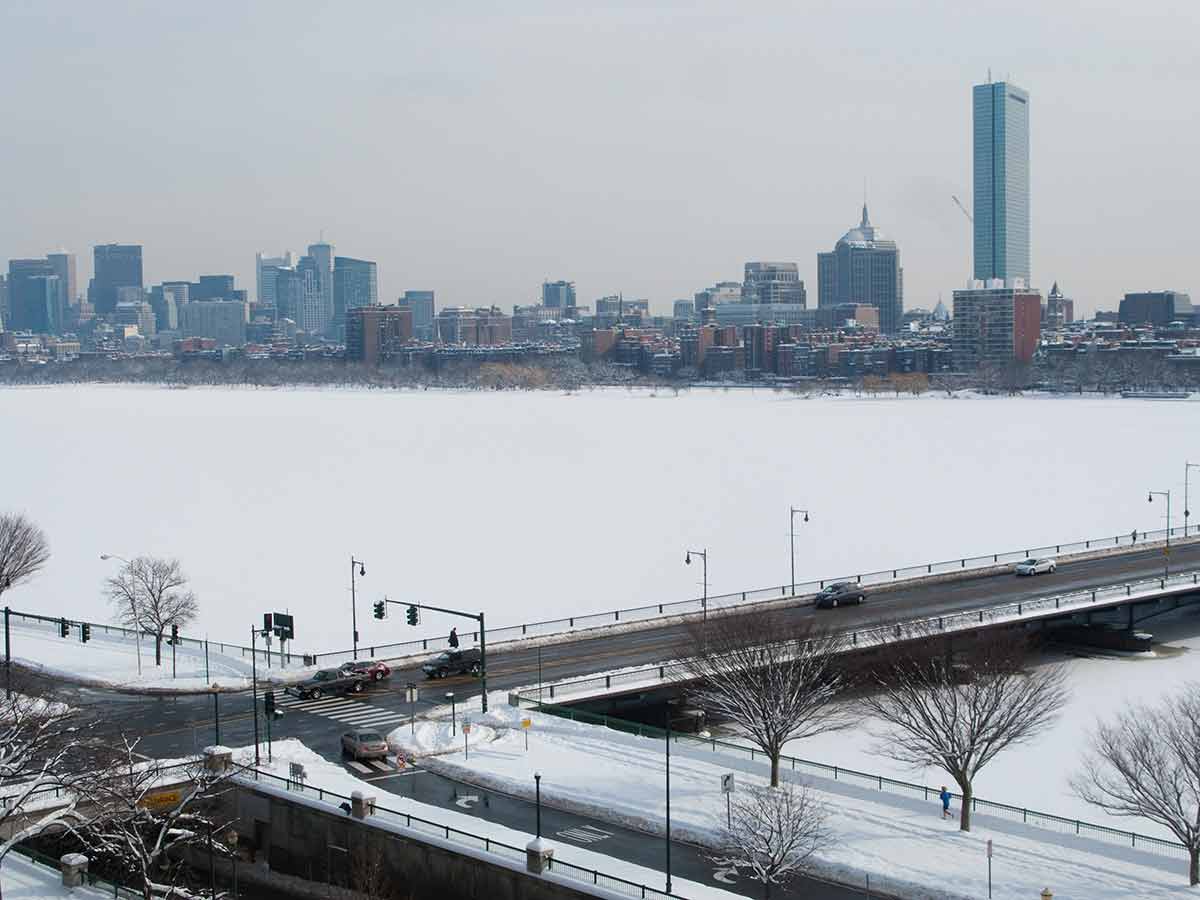 Boston Charles River Winter