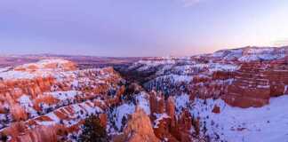 Bryce Canyon After Sunset In Winter