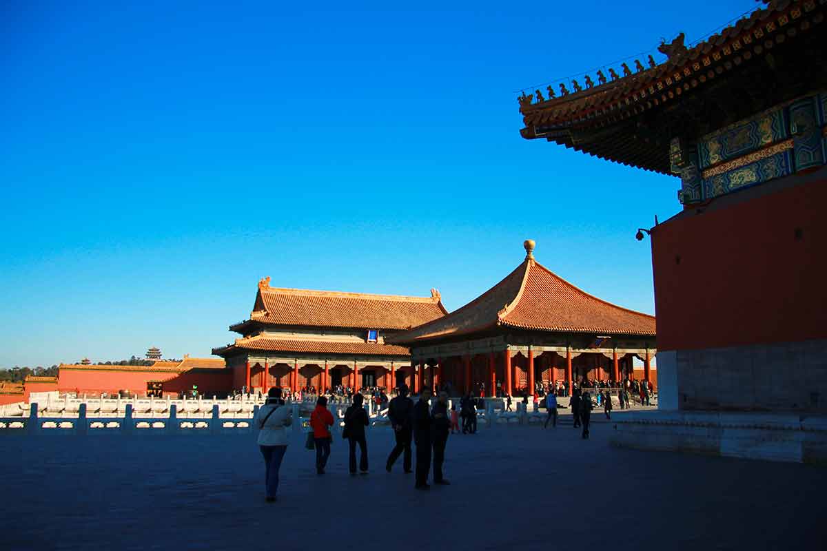 Temples Of The Forbidden City In Beijing China