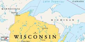 wisconsin cities towns map